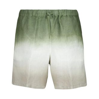 120% Lino Heren, Korte broeken, Groen, Maat: 3XL Linnen