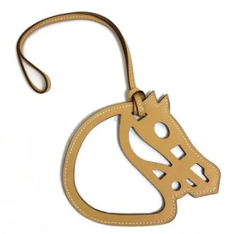 Herm&egrave;s Pre-owned Leather key-holders - unisex - Vintage Accessoires - Beige - ONE Size - Vintage
