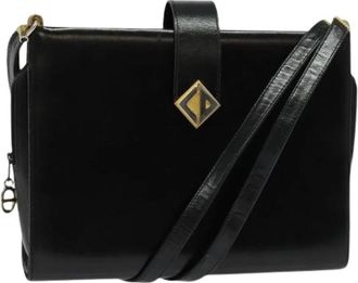 Dior Pre-owned Vintage Schoudertas - Dames - Vintage Schoudertas - Zwart - ONE Size - Leer - Vintage