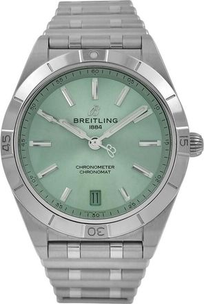 Breitling Pre-owned Breitling Chronomat Automatic Green Dial Ladies Watch A10380