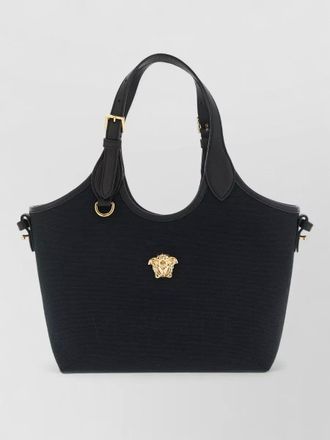 Versace la medusa mini cotton tote bag