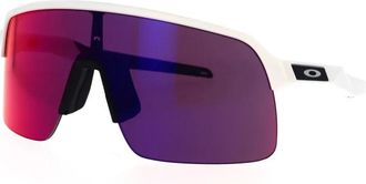 Oakley Sportieve Wraparound Zonnebril met Prizm Technologie - unisex - Zonnebrillen - Wit - 39 MM - Accessoires