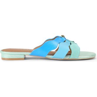 Kurt Geiger Sun Wave Slide Sandal in Open Blue at Nordstrom, Size 7.5Us
