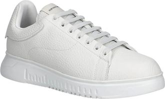 Emporio Armani Schoenen, Heren, Wit, 44 EU, Leer, Schoenen > Sneakers