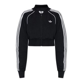 adidas Logo Sweatshirt - Dames - Vesten met rits - Zwart - XL - Katoen - Hoodies & sweatvesten