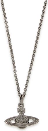 Vivienne Westwood Mini Bas Relief orb Necklace - Black - One Size