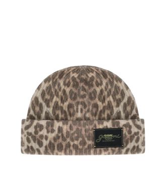 Ganni CUFFIA A COSTE ANIMALIER GANNI