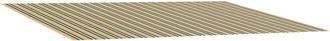 vidaXL Tela De Repuesto Para Toldos Verde Y Amarillo 300 X 250 Cm Vidaxl