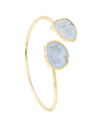 Saachi Saachi Agate Cz Cuff Bracelet