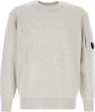 C.P. Company Off White Crew Neck Sweater