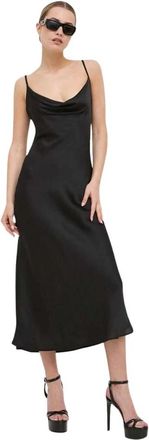 Guess Akilina Jurk - Dames - Casual kleedjes - Zwart - L - Polyester - Kleedjes