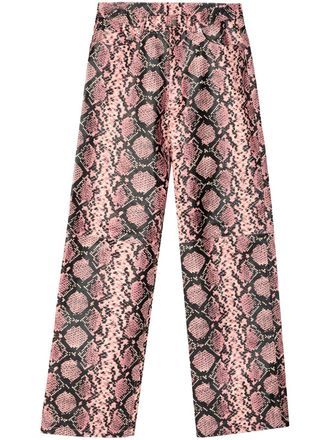 Camperlab leather trousers - unisex - Calf Leather - M - Pink