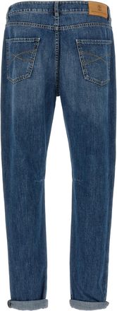 Brunello Cucinelli Cotton Straight-Leg Jeans - Blue