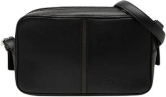 Burberry Pre-owned Leren Crossbody Tas - Dames - Vintage Schoudertas - Zwart - ONE Size - Leer - Vintage