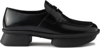 Prada Equal Brushed Leather Loafers Shoes