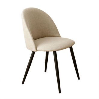 Kenay Home Silla tapizado beige 51 x 77 cm