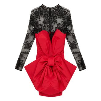 Moschino Bow-Waist Dress - female - Moschino - Party Dresses - Multicolor - XS - Dresses