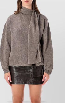 The Garment cashmere wool scarf knit sweatshirt