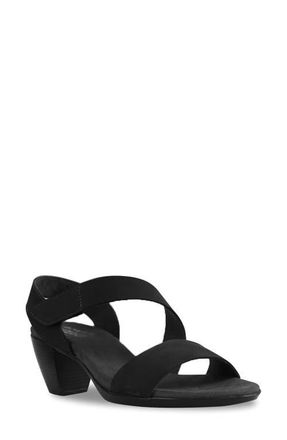 Munro Lucia Sandal in Black Nubuck at Nordstrom, Size 10.5