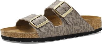 Birkenstock Arizona - Leo Womens Dress Sandals Leo Gray Taupe : EU 42 (US Womens 11-11.5) Narrow, Faux Leather