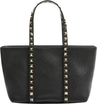 Valentino Garavani Rockstud Mini Tote - Dames - Shoppers - Zwart - ONE Size - Leer - Tassen