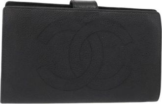 Chanel Pre-owned Wallets, female, Black, Size: ONE SIZE Pre-owned Vintage Wallet