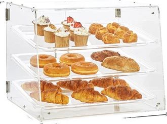 OEM Vitrina Expositora Para Pasteles, Estantes Extra&iacute;bles, Acceso Por Puerta Trasera, 3 Niveles