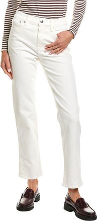 Madewell Longline Straight Tile White Jean
