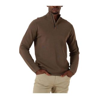 Genti Truien & Vesten, Heren, Bruin, M, Katoen, Turtle Zip