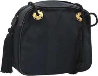 Ferragamo Pre-owned Canvas Schoudertas - Dames - Vintage Schoudertas - Zwart - ONE Size - Vintage