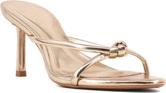 Shushop Heidi Stiletto Sandal in Gold at Nordstrom, Size 7.5