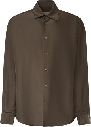 Valentino Garavani Formal Shirts - Heren - Zakelijke Overhemden - Bruin - L - Overhemden