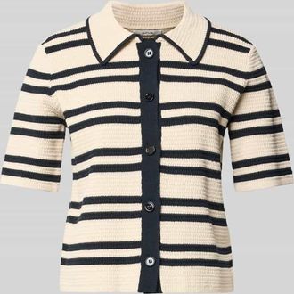 OPUS Strickshirt mit Knopfleiste Modell Dertiny in Sand, Gr&ouml;&szlig;e 34