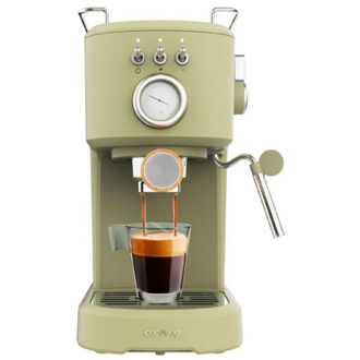 Cecotec Cecotec - Cafetera Express Power Espresso 20 Retro Green