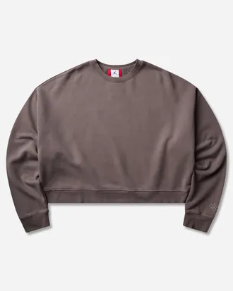Nike Jordan Men s In1House Crop Crewneck Sweatshirt Cave Stone
