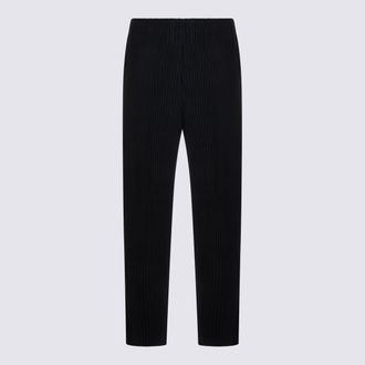 Homme Pliss&eacute; Issey Miyake Mens Trousers Navy _pl