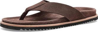 Allen Edmonds Sawgrass Thong Sandals Mens Sandals Chocolate Su : 11 D (M), Suede