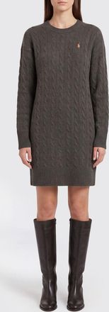Polo Ralph Lauren Knit Wool Sheath Mini Dress with Embroidered Pony Logo