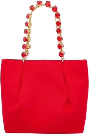 Aquazzura Mini Galactic Tote - Dames - Handtassen - Rood - ONE Size - Polyester - Tassen
