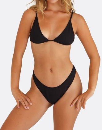Minimale Animale Wall Street Brief Bikini Bottom in Black at Nordstrom, Size Medium