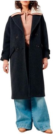 Sessun MIA Jas - Dames - Mantel - Grijs - M - Wol - Jassen