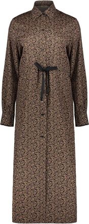 Herno Lange Overhemdjurk - Dames - Shirt Kleedjes - Veelkleurig - M - Polyester - Kleedjes