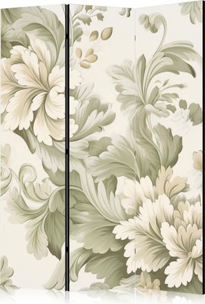 Artgeist Biombo Artgeist Patr&oacute;n Floral Retro Crema 135x172 Cm