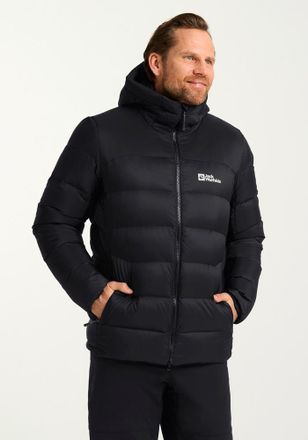 Jack Wolfskin Daunenjacke JACK WOLFSKIN NEBELHORN DOWN HOODY M RDS, Herren, Gr. XXXL (60), schwarz, Obermaterial: 100% Polyamid; F&uuml;llung: 90% Entendaune, 10% sonsti