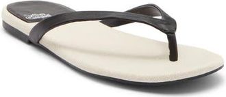 Jeffrey Campbell Kierra Flip Flop in Black Cream Combo at Nordstrom, Size 5.5
