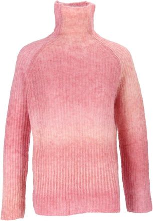 KANGRA Jersey de cuello alto acanalado ingl&eacute;s - Knitwear - Mujer - Rosa - XS