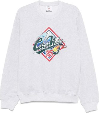 Casablanca Heren, Sweatshirts & Hoodies, Grijs, Maat: M Katoen