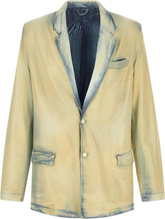 Diesel Beige Lyocell Mens Blazer