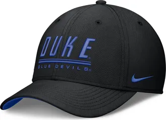 Nike Duke Sideline Rise Nike Mens Dri-FIT College Hat in Black | NC0308HZDU-559