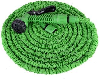 OEM Manguera De Jard&iacute;n Flexible De 30 Metros, Color Verde, Incluye Boquilla Pulverizadora